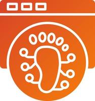 Digital Footprint Icon Style vector