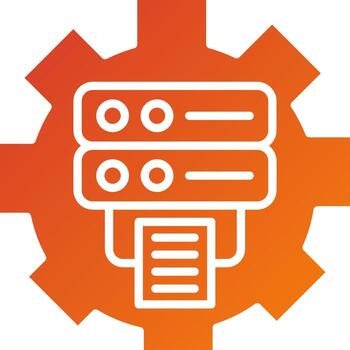 datos Procesando icono estilo vector