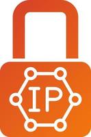 Ip Blocking Icon Style vector