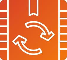 Easy Return Icon Style vector