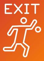 Emergency Exit Icon Style vector