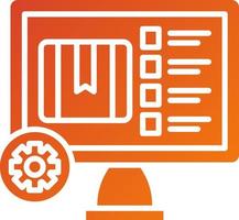 Warehouse Management System Icon Style vector