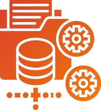 Data Processor Icon Style vector