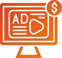 Ad Revenue Icon Style vector