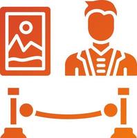 Exhibition Designer Man Icon Style vector