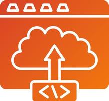 Code Deployment Icon Style vector