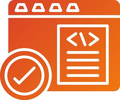 estilo de icono de corrección de código vector