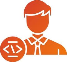 Programmer Icon Style vector