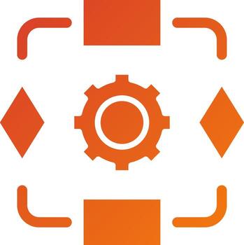 estilo de icono de algoritmo vector