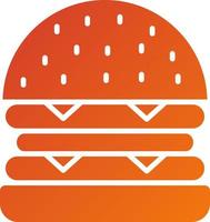 estilo de icono de hamburguesa vector