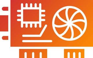 Graphics Card Icon Style vector