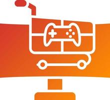 Online Game Store Marketplace Icon Style vector