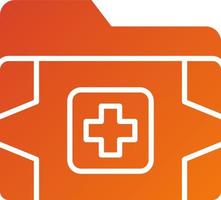 Medical Folder Icon Style vector