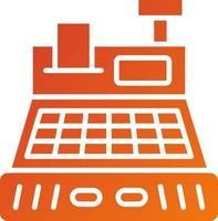 Cash Register Icon Style vector