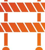 Traffic Barrier Icon Style vector