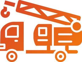 Crane Turck Icon Style vector