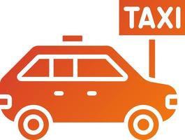 Taxi Stop Icon Style vector