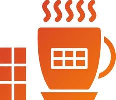 Hot Chocolate Icon Style vector