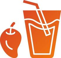 Mango Juice Icon Style vector