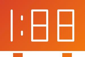 Digital Clock Icon Style vector