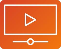 Video Player Icon Style vector