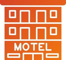 motel icono estilo vector