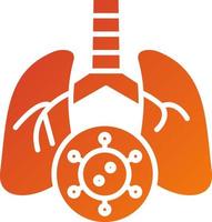 Lungs Infection Icon Style vector