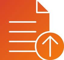 Upload File Icon Style vector