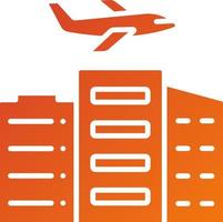 Domestic Flight Icon Style vector