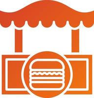 Burger Shop Icon Style vector