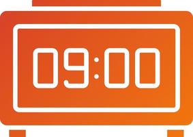 Digital Clock Icon Style vector