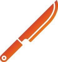 estilo de icono de cuchillo vector