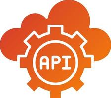 estilo de icono de API vector