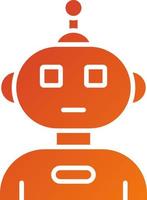 Humanoid Robot Icon Style vector