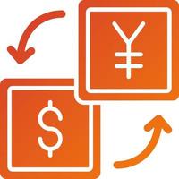 Currency Exchange Icon Style vector