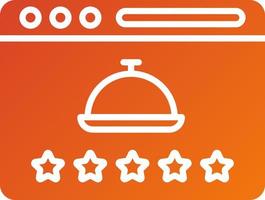 Food Review Icon Style vector