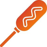 Corn Dog Icon Style vector