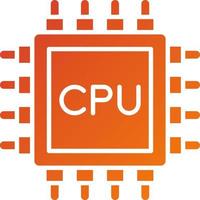 Processor Icon Style vector