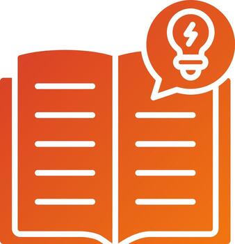 estilo de icono de conocimiento vector