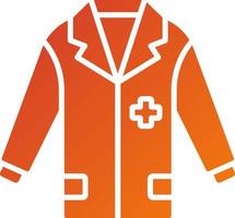 Doctor Coat Icon Style vector