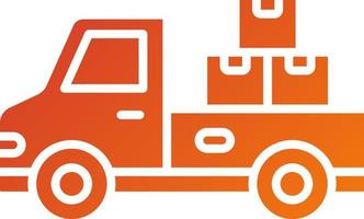 Cargo Truck Icon Style vector