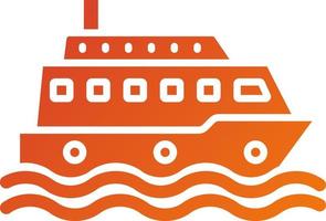 Ferry Boat Icon Style vector
