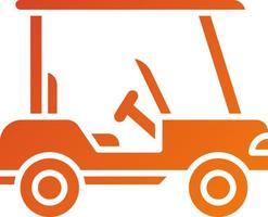 Golf Cart Icon Style vector