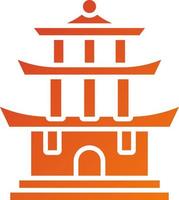 Pagoda Icon Style vector