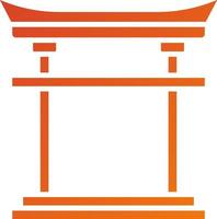 Torii Gate Icon Style vector