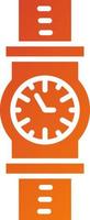 estilo de icono de reloj de pulsera vector