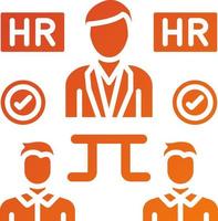 Hiring Manager Icon Style vector