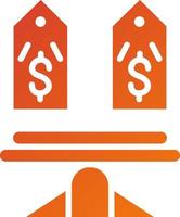 Compare Prices Icon Style vector