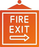 Fire Exit Icon Style vector