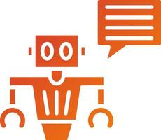 Chatbot Icon Style vector